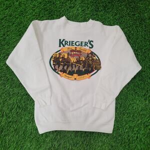 Vintage 1989 Kriegers Deli Sweatshirt Women Medium 19x24 USA